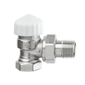 Zawór term. z bezstopniową nastawą wstępną od 1 do 8, Calypso exact  DN 10, skrócony, kątowy