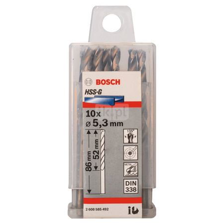 WIERTŁO STAND. HSS-G 135 '5,3/52MM