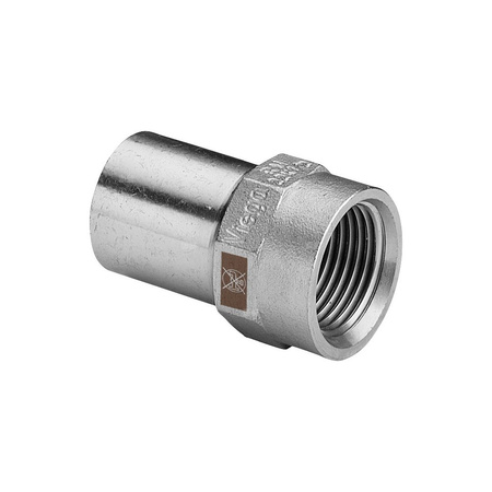 Złącze VIEGA 1712.1, stal nierdzewna / stal nierdzewna, 18 mm x 1/2'' (kw x gw)