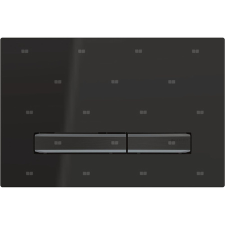 Przycisk uruchamiający Geberit Sigma50, przedni, czarny, przyciski: czarny chrom