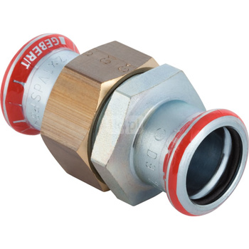 Śrubunek hydrauliczny GEBERIT Mapress C-Stahl stal mz 54 mm z pierścieniem zacinającym