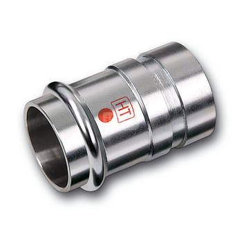 Nypel SANHA NiroTherm Industry, stal nierdzewna, 54 mm x 60,3 mm (zw x GW)