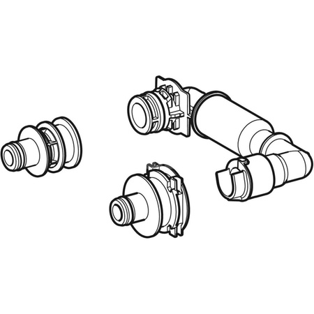 Zespół wodny zintegrowanego zaworu pisuarowego - generator