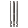 3-częściowy zestaw końcówek wkręcających Extra Hart PZ1, PZ2, PZ3, 89 mm