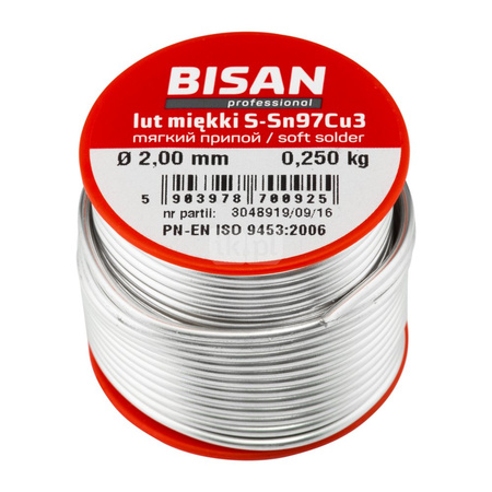 Lut miękki S-SN97Cu3 B/T 02.0 250G (szpula)