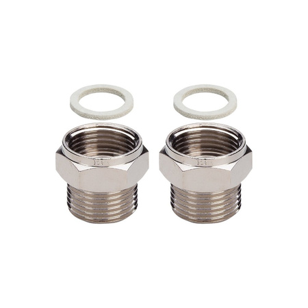 Adapter VIEGA 1022.5 Dwuczęściowy, mosiądz / mosiądz, 3/4'' (gw x gz), 25 mm, (głębokość: 30 mm)