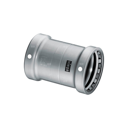 Mufa Megapress VIEGA 4215.5XL Jednoczęściowy, stal (Cynk/nikiel) / stal, DN 80 (mz x mz), 152 mm z uszczelką