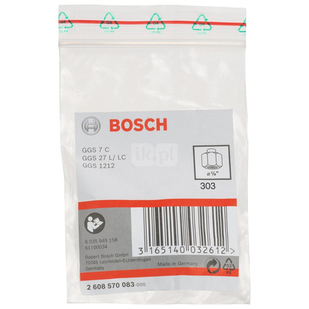 Tuleja zaciskowa z nakrętką mocującą