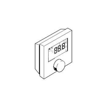Termostat pokojowy nr wzoru 1244 H: 86 B: 86 T: 31 napięcie (V): 230 wykonanie: biały=RAL 9003
