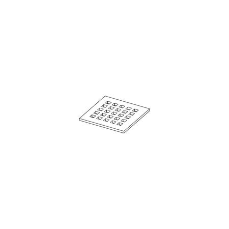 Ruszt ozdobny quadratum 142 x 142 mm do odpływu prysznicowego ze stali nierdzewnej TECE drainpoint S