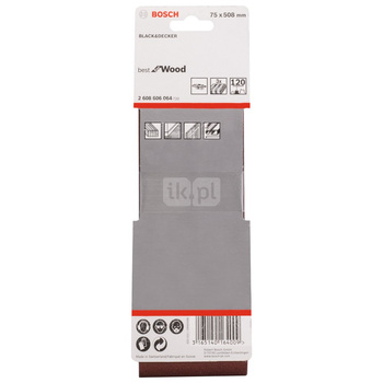 PAS BEZK. 75X508 BEST F/WOOD P120