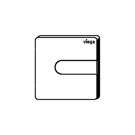 Przycisk do pisuarów na wystawę Prevista Visign for Style 23 nr wzoru 8613.29 płytka maskująca: tworzywo szt. szlach. matowy klawisz: tworzywo szt. szlach. matowy