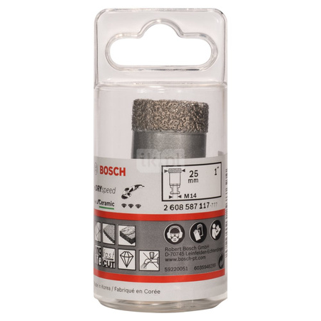 Otwornica Dry Speed M14 25 mm