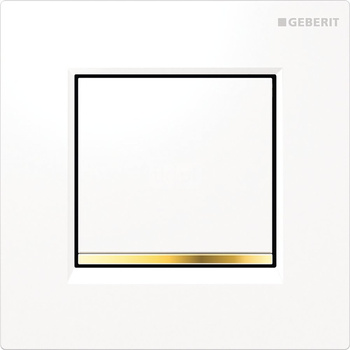 Pneumatyczny zawór spłukujący Geberit do pisuaru, ręczny, Typ 30, biały-złoty-biały