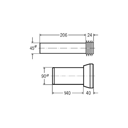 Zestaw montażowy VIEGA 801027 do podwieszanej miski WC tworzywo sztuczne