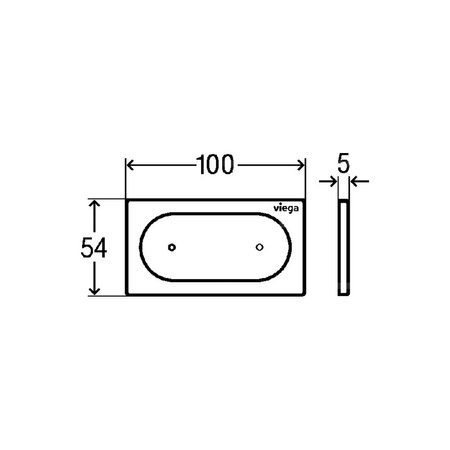 Przycisk do WC ekspozycyjny Prevista Visign for Style 23 nr wzoru 8640.19 płytka maskująca: tworzywo szt. biały alpejski klawisz: tworzywo szt. biały alpejski