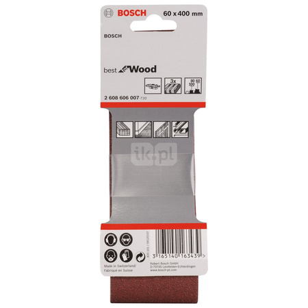 PAS BEZK. 60X400 BEST F/WOOD P60/80/100