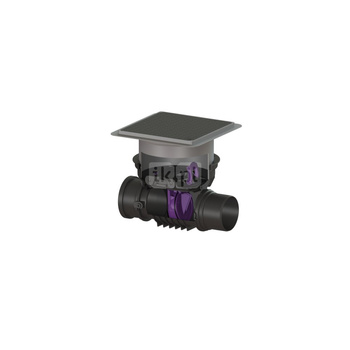 Zawór zwrotny Staufix DN 150 z 1 klapką z tworzywa z pokrywa czarną