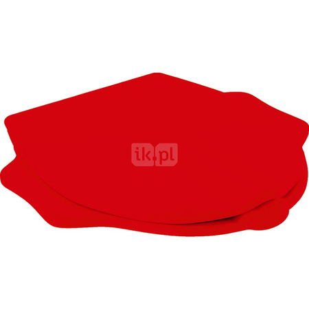 Deska sedesowa dla dzieci Geberit Bambini, z funkcją podpory, wzór żółwia, czerwona