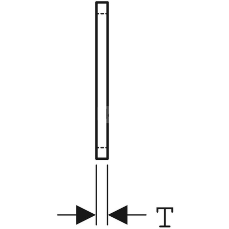 Podkładka do izolacji akustycznej do kątownika montażowego Geberit GIS