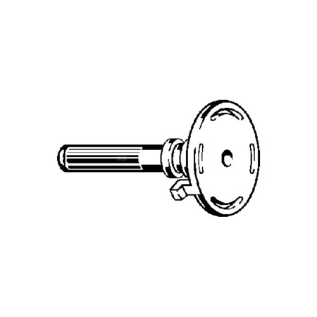 Adapter przeznaczenie: pokrętło z mosiądzu, Multiplex (wykonanie wcześniejsze), tworzywo sztuczne, nr wzoru 6162.45-608 L: 51.5