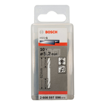 WIERTŁO HSS-G 5,2X62 10PC