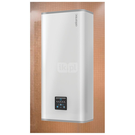 Elektryczny ogrzewacz wody VERTIGO Wi-Fi (kolor SILVER) model płaski, średnia pojemność, wiszący pionowo lub poziomo, pojemność 80 l