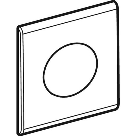 Płytka przykrywająca Samba, chrom matowy