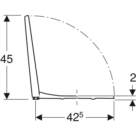 TRAFFIC Deska sedesowa twarda wolnoopadająca, z tworzywa Duroplast, zawiasy metalowe