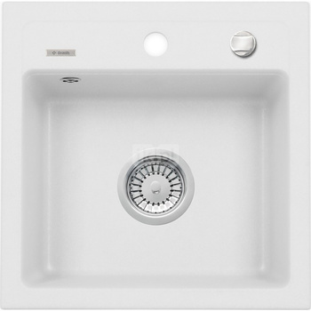 Deante Zorba Zlewozmywak 1-komorowy bez ociekacza - alabaster