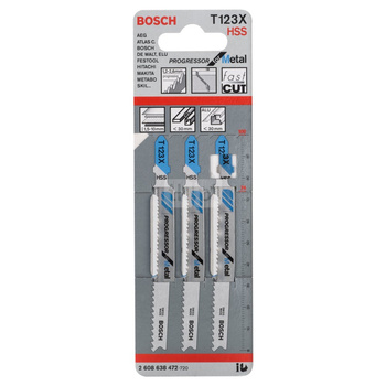 Brzeszczot do wyrzynarek T 123 XF 3 szt.