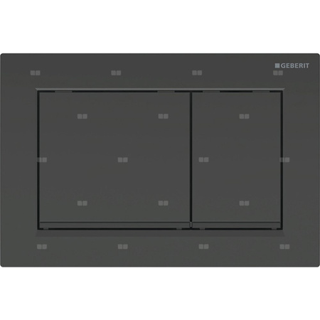 Przycisk uruchamiający Geberit Omega30, przedni/górny, czarny-czarny mat-czarny
