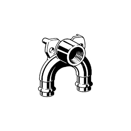 Uchwyt montażowy ścienny VIEGA 2228.7 brąz GW x zz x zz 1/2'' x 22mm x 22mm