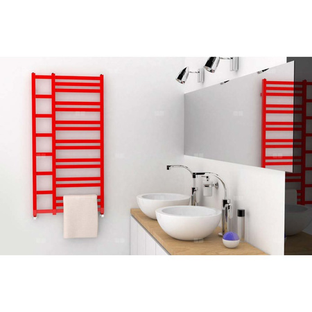 Grzejnik drabinkowy ENIX TALES, wym. 871 x 450 mm, kolor biały, moc 330W