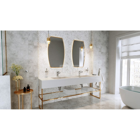 Bateria umywalkowa stojąca FERRO STRATOS, chrom