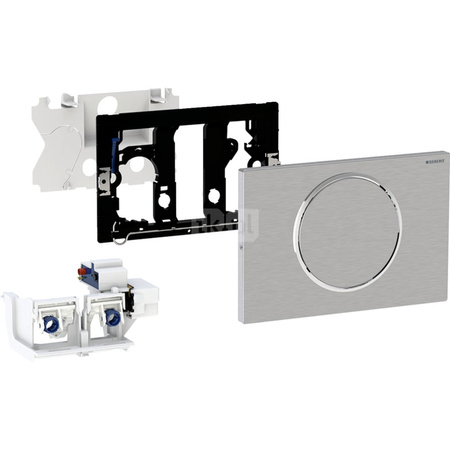 Elektroniczny zestaw uruchamiający WC Geberit, RF, Sigma10, 12cm, stal nierdz.