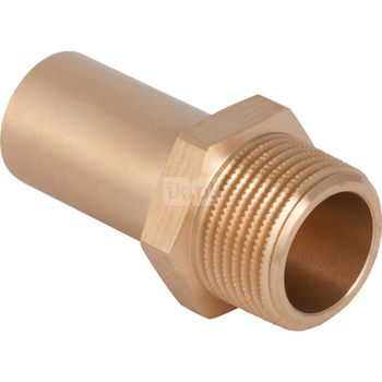 Przedłużka GEBERIT Mapress Kupfer z gwintem zewn., Cu, 1/2'' x 15 mm (GZ x końcówka wciskowa)