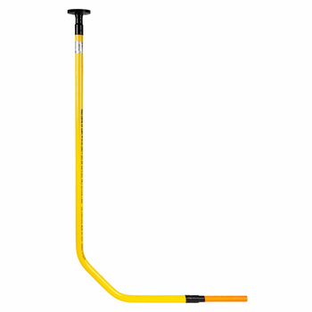 Przyłącze gazu stalowe z rury preizolowanej, PE25 x kołnierz DN20, L=500xH=1500