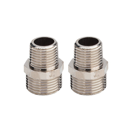 Adapter VIEGA 1022.6 redukcja Jednoczęściowy, mosiądz (Niklowanie) / mosiądz, 1/2'' x 3/4'' (gw x gz), 33 mm