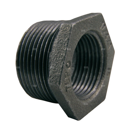 Złączka wkrętno-redukcyjna N8 czarna 1 1/4"x1"