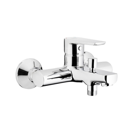 Bateria wannowa ścienna KFA Armatura NEON, kolor chrom