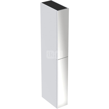 Wysoka szafka Acanto, B22xH173, z dwoma szufladami, biała