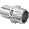 Złącze VIEGA 1711.1, stal nierdzewna / stal nierdzewna, 22 mm x 3/4'' (kw x gz)