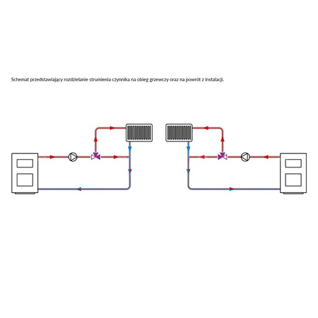 Zawór obrotowy trójdrogowy AFRISO ARV 384 ProClick, mieszający, DN 25