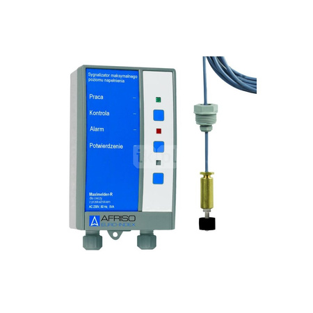 Sygnalizator wartości granicznej AFRISO Maximelder-R z sondą, 230 V AC