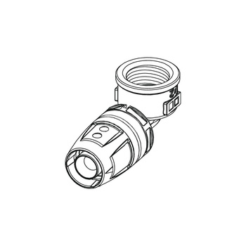 Mufa 90' TECE logo Dwuczęściowy, mosiądz, 25 mm x 3/4'' (pz x GW)