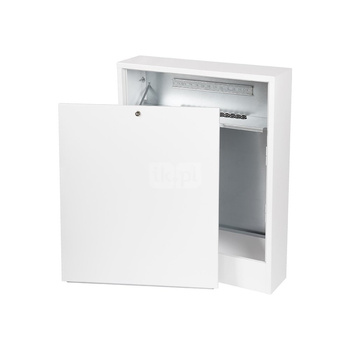 Szafka rozdzielcza natynkowa QIK SN-8/4 pod listwę sterującą (8 obwodów c.o.4 obwody z układem mieszającym)