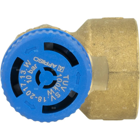 Zawór bezpieczeństwa AFRISO MSW sprężynowy mosiądz 10 bar GW x GW 3/4'' x 1''