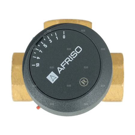 Zawór obrotowy trójdrogowy AFRISO ARV 382 Vario ProClick, mieszający, Siłownik elektryczny ARM 343, DN 20