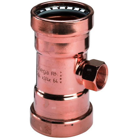 Trójnik VIEGA 2417.2XL Cu 88.9 mm x 3/4'' x 88.9 mm (mz x gw x mz)